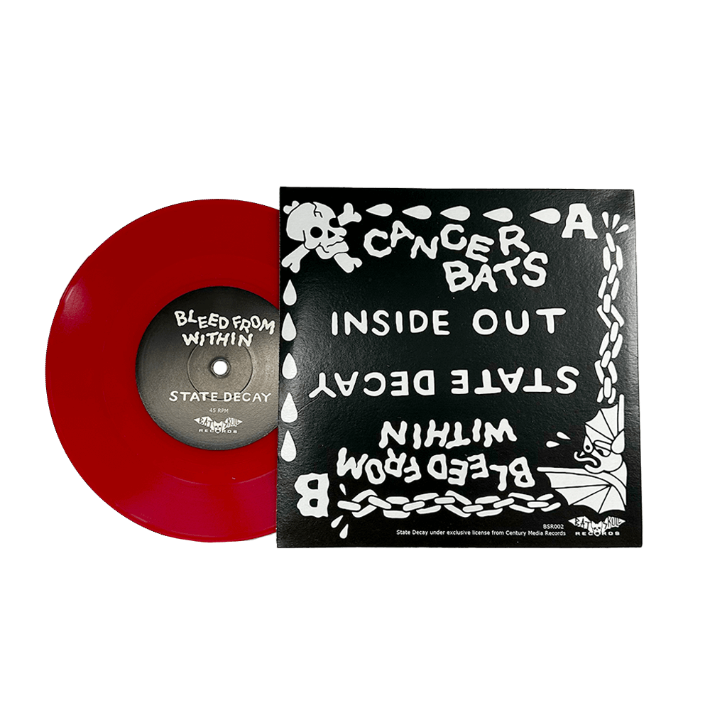 BFW x Cancer Bats 7" Split - Transparent Red