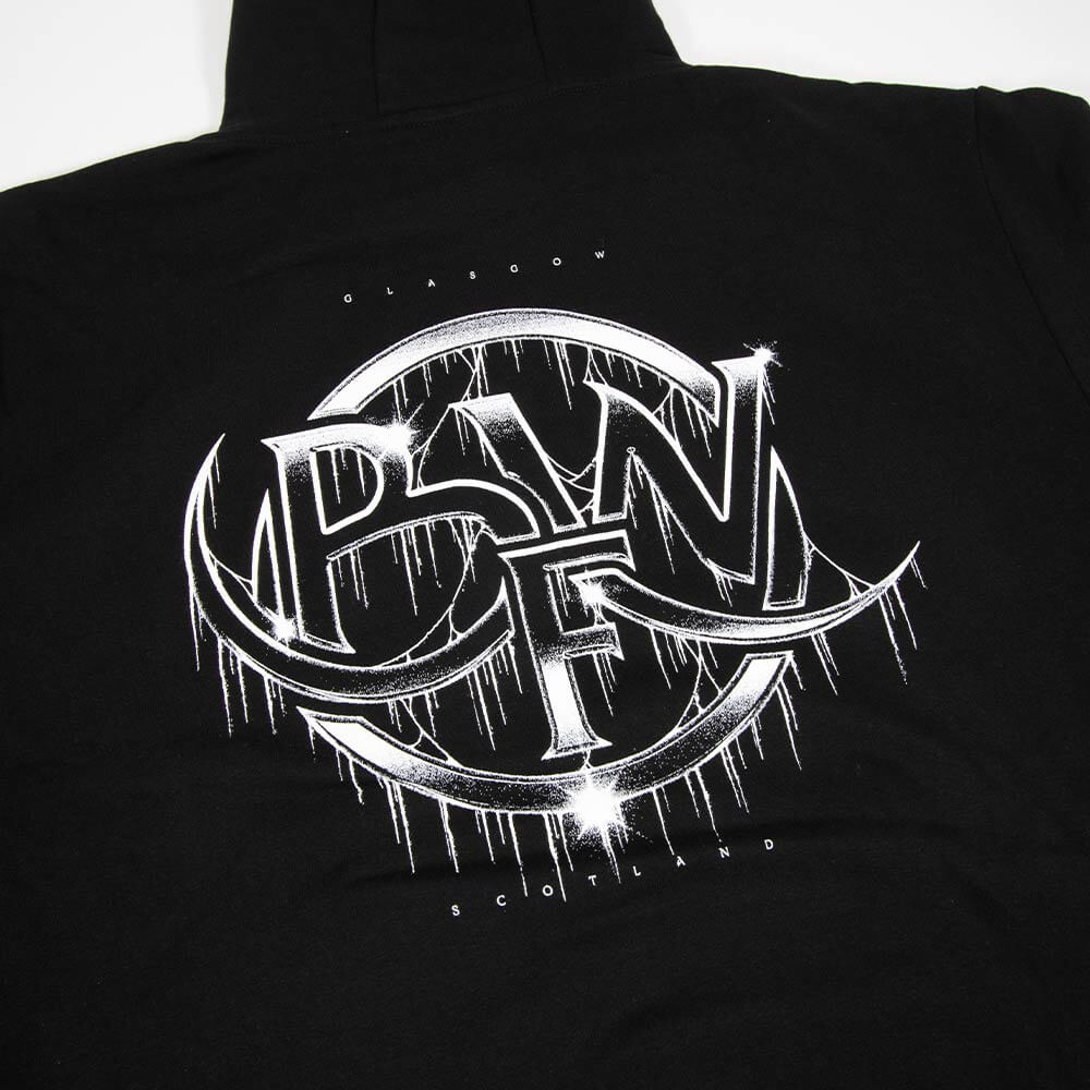 Chrome Logo Hood - Black